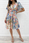 Blue Pink Floral