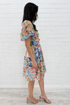 Blue Pink Floral