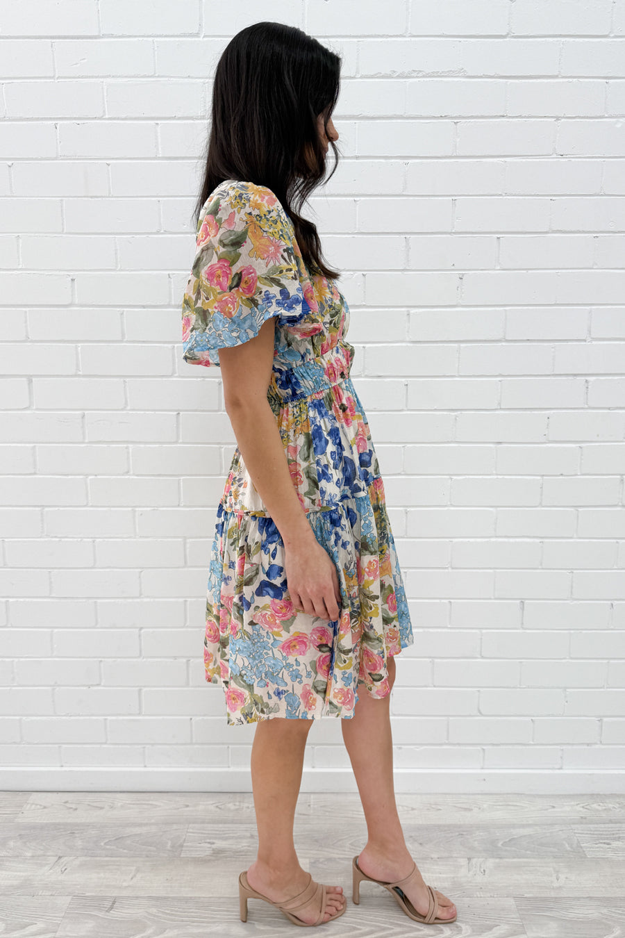 Blue Pink Floral
