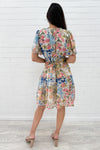 Blue Pink Floral