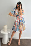 Blue Pink Floral