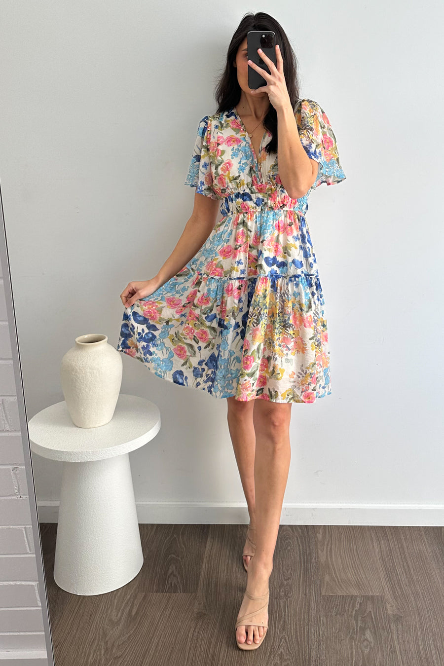 Blue Pink Floral