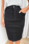 Sia Denim Skirt - Black