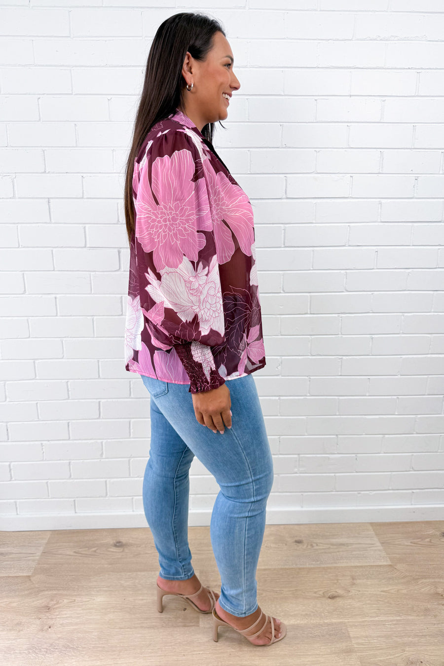 Cranberry Sketch Floral