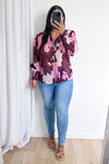Cranberry Sketch Floral