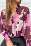 Cranberry Sketch Floral