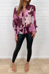 Cranberry Sketch Floral