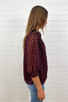 Siani Shirt - Pink Wine Spot