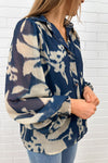 Blue Cream Floral