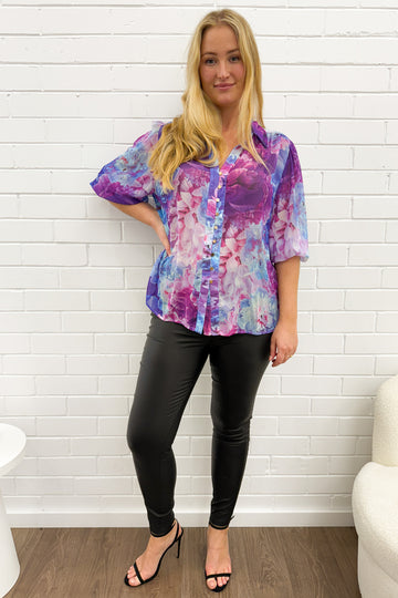 Purple Blue Floral: ebba