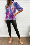 Purple Blue Floral