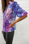 Purple Blue Floral