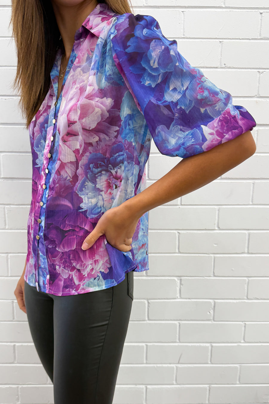 Purple Blue Floral