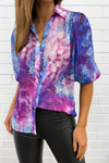 Purple Blue Floral