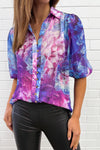 Purple Blue Floral