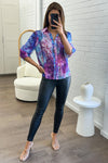 Purple Blue Floral