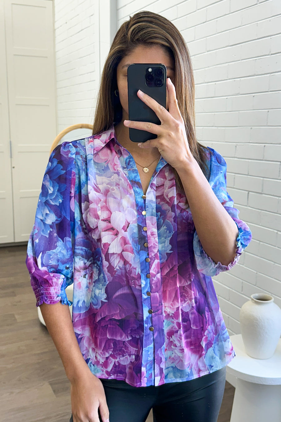 Purple Blue Floral