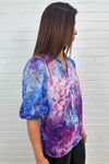 Purple Blue Floral