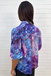 Purple Blue Floral
