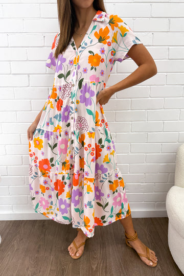 Cream Purple Flower: kym