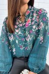 Teal Floral