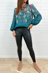 Teal Floral