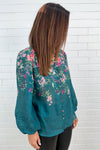 Teal Floral