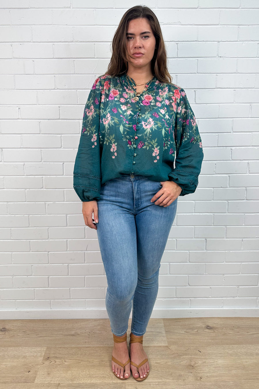 Teal Floral