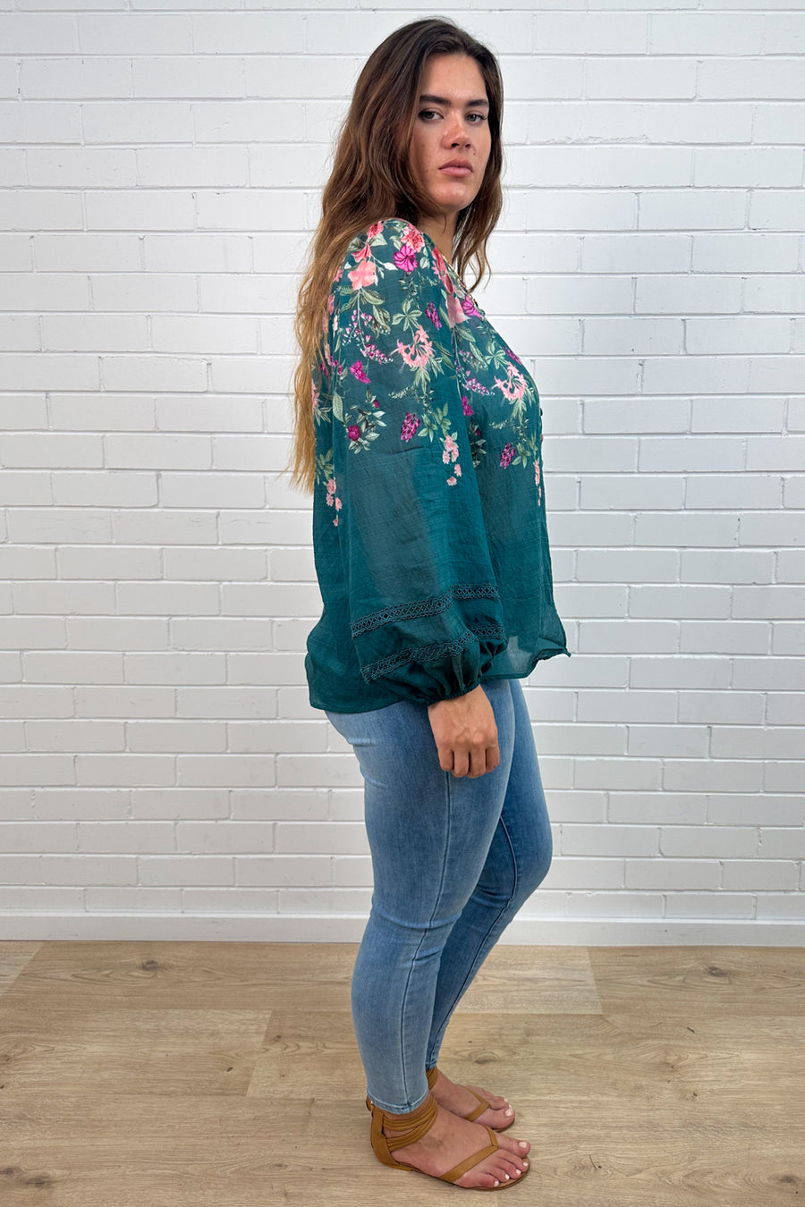 Teal Floral