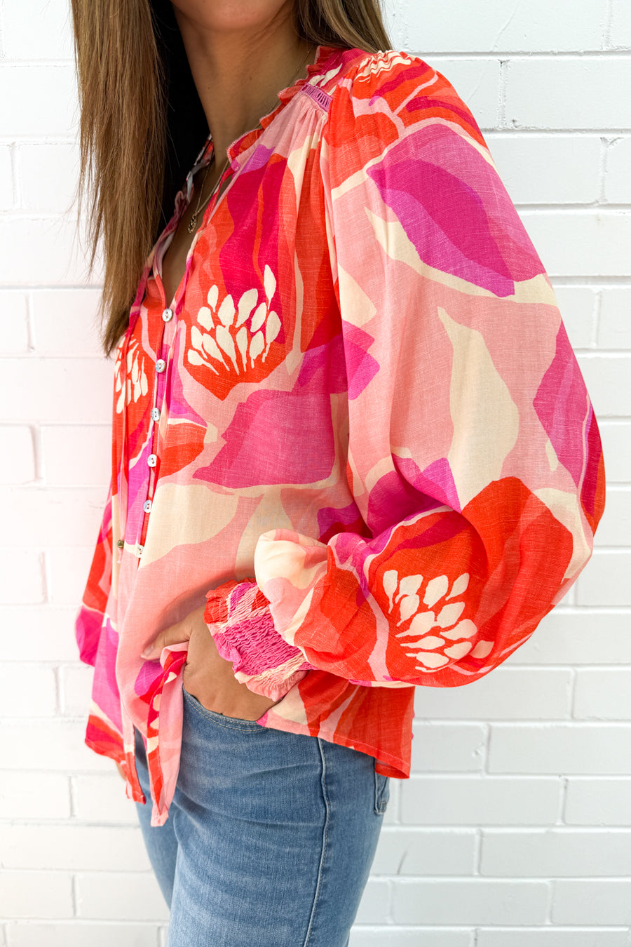Pink Red Floral