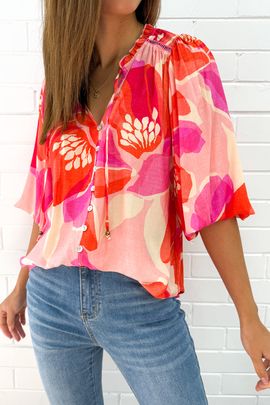 Pink Red Floral