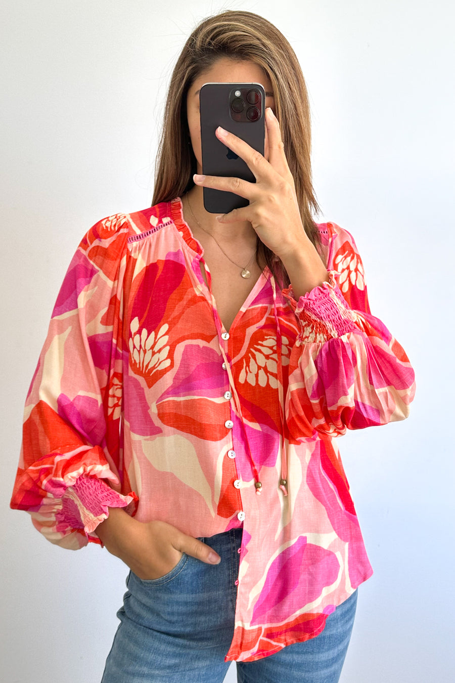 Pink Red Floral
