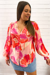 Pink Red Floral