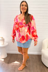 Pink Red Floral
