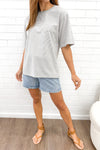 Grey White Stripe