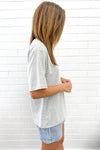 Grey White Stripe