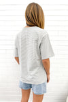 Grey White Stripe