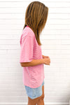 Pink White Stripe