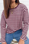 Burgundy Stripe