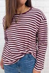 Burgundy Stripe