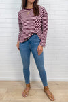 Burgundy Stripe
