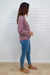 Burgundy Stripe
