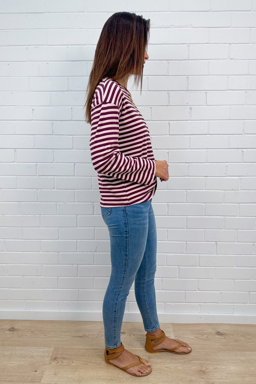 Burgundy Stripe