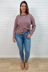 Burgundy Stripe