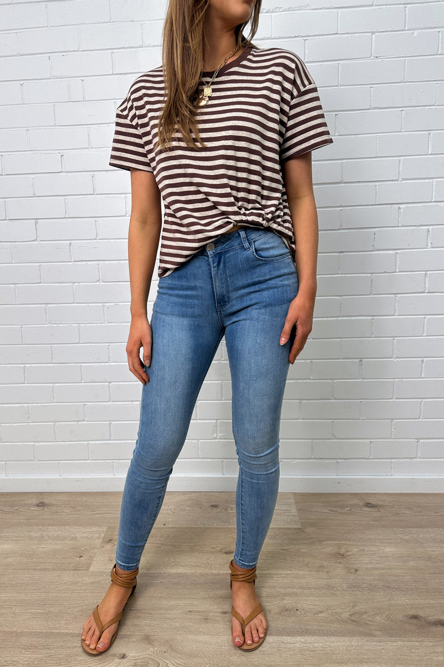 Choc Marle Stripe