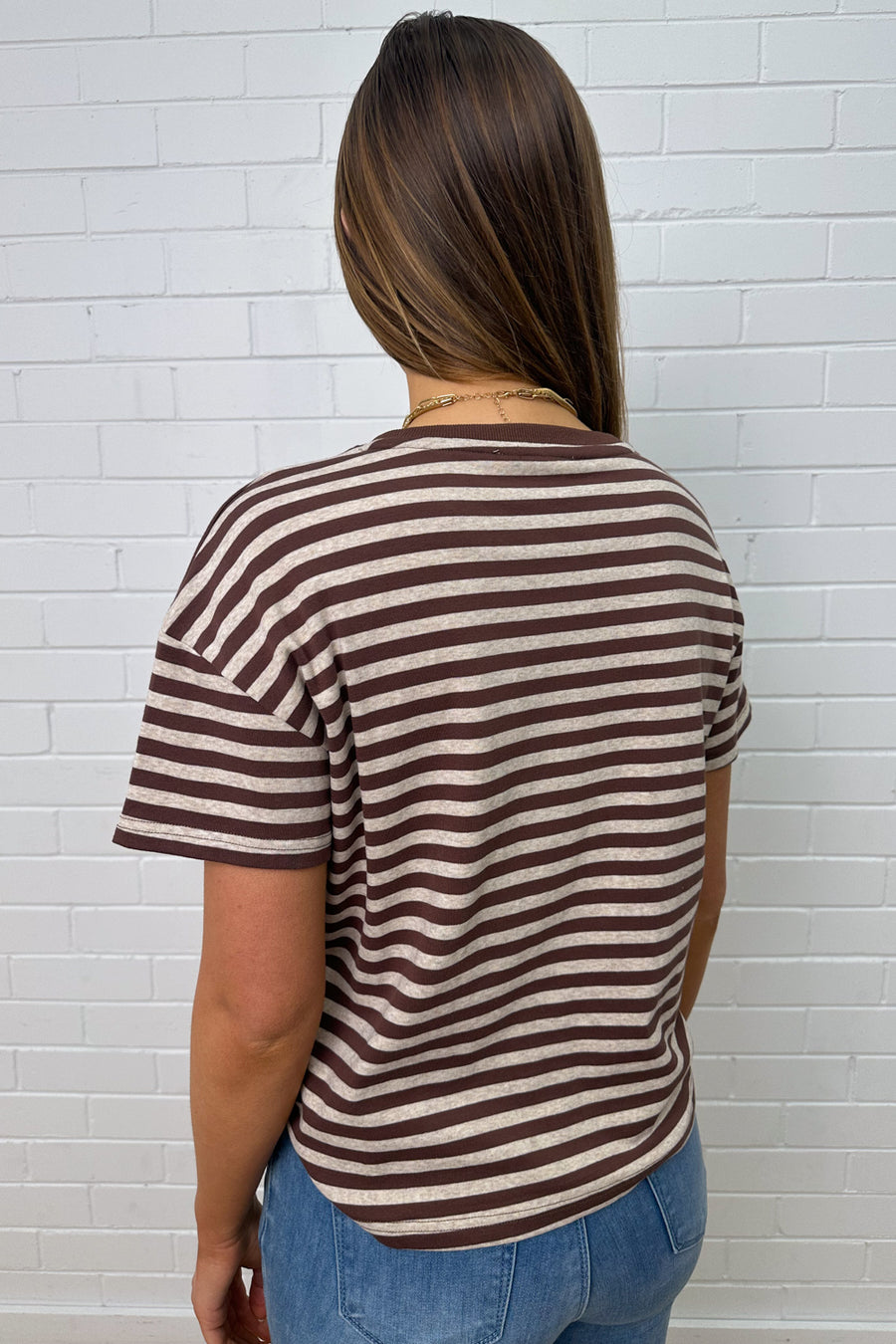 Choc Marle Stripe