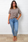 Choc Marle Stripe