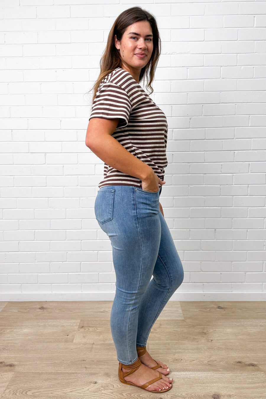 Choc Marle Stripe