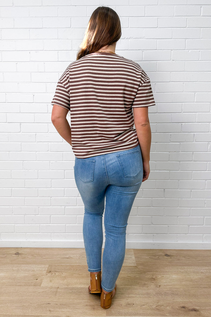 Choc Marle Stripe