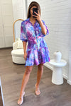 Purple Blue Floral